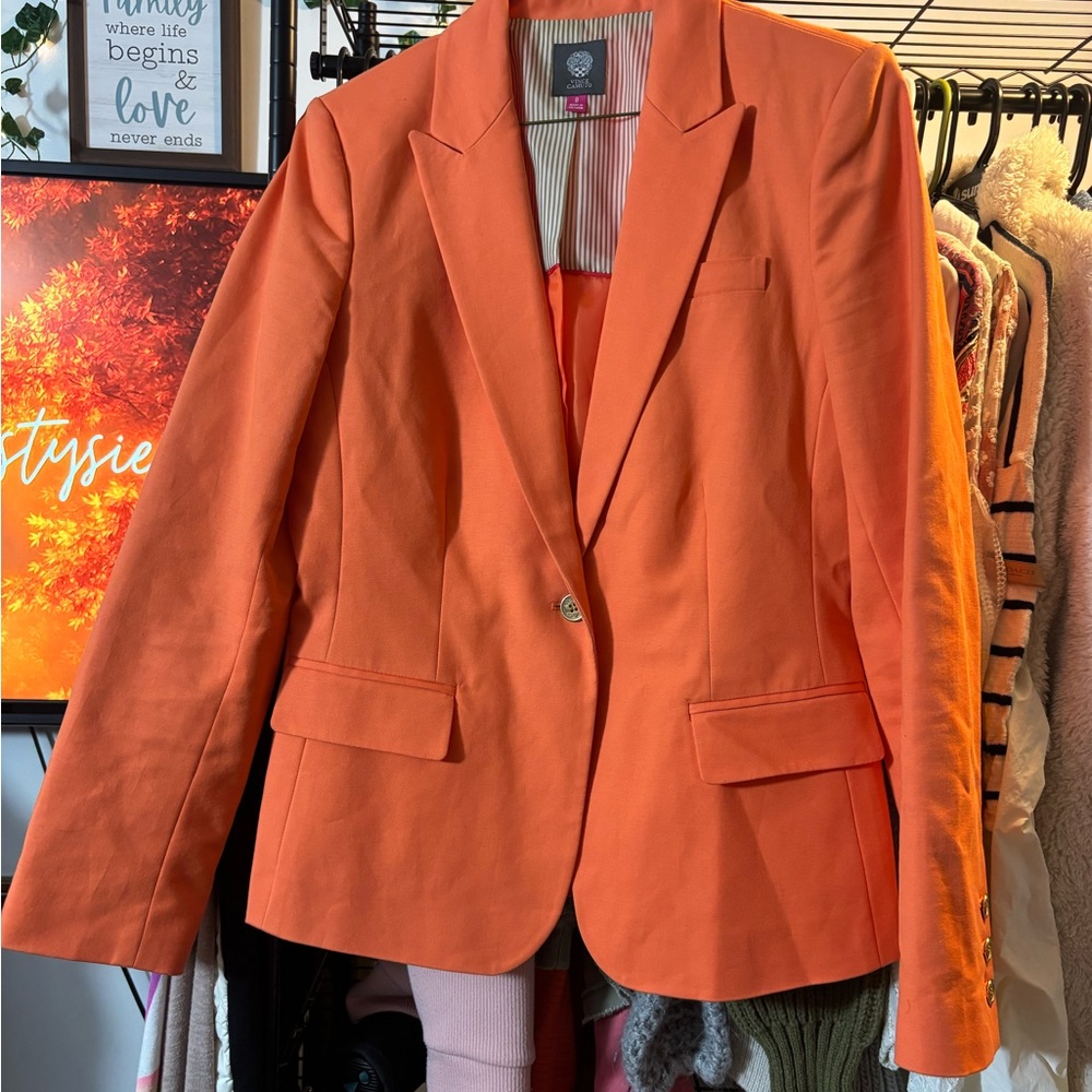 Vince Camuto Vibrant Orange Women's Blazer